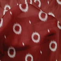 Onuone svilena tabby crvena tkanina Ikat Style Stripe šivaći materijal za ispis tkanine pored dvorišta