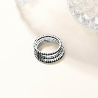 Sterlight srebrni vječni prstenovi kubični cirkonijski zaručni zaručni zaručni bendovi za žene