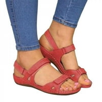 Ženska klina sandala, otvoreni nožni prsti niski klinovi lagane sandale Comfy Soft hodanje sandale za