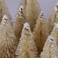 Mini božićno drvce, male borove stablo sa drvenim osnovama za Xmas Holiday Party Home Stollop Dekor