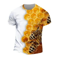 Tking modna majica majica Majica kratki rukav tiskani ljetni okrugli vrat Top trend ležerne košulje