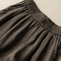 safuny ženske plus veličine široke kratke hlače za letnje jesen retro elastične strugove djevojke trendi