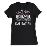 Dalmatinska majica za ljubitelje vina i vlasnike pasa