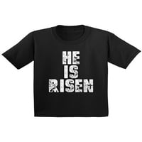 Newkward Styles On je Risen Toddler majica Jesus majica za dječju majicu za dječake za djecu Isus majica