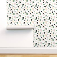 Peel & Stick pozadina 3ft 2ft - Terrazzo Kolekcija Sažetak Dots Confetti Confetti Rumenilo Kameflaža