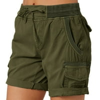 DrpGunly gaćice za žene, teretni kratke hlače Ljeto labavo planinarske gaćice sa džepovima, hlače za