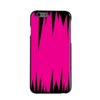 CASIZATNINK futrola za iPhone 6S - Custom Ultra tanka tanka tvrda crna plastična pokrivača - Neon Pink