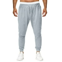 Wendunide Cargo Hlače za muškarce Modni čvrsti kombinezoni Casual Pocket Sport Radne pantalone hlače za muškarce