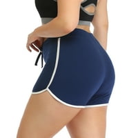 Plava plus veličina joga kratke hlače za žene atletska vježbanje veličine 1x