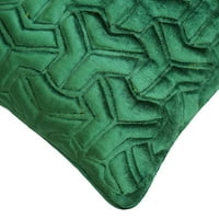 Dekorativni jastučni poklopci sa patentnim zatvaračem, ukrasni smaragdni zeleni 16 X16 bacač za bacanje,