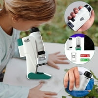 Fonwoon naučno obrazovanje Dječji naučni mikroskop prijenosni eksperimentalni igrački, božićni pokloni za djecu