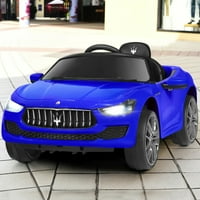 V Daljinski upravljač Maserati Licencirana dječja vožnja automobilom - plava - boja: plava