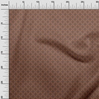 Onuone pamučna svila smeđa tkanina geometrijska šivaća materijal za ispis tkanine sa dvorištem široko