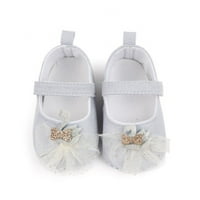 Dojenčad za bebe Dječji meko jedini bowknot Princess Cipes Newborn Prewalker haljina