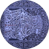 Ahgly Company u zatvorenom okrugu Perzijski plavi tradicionalni prostirci, 3 'okrugli