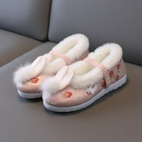 Cathalem plus djevojke cipele za toddler gilrs gumene jedinice tople cipele zimske snježne čizme vezenje