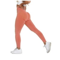 Yoga hlače Žene-Voli sportske fitness hlače Yoga visoke struke u boji tekuće joge hlače