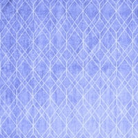 Ahgly Company Indoreni pravokutnik Sažetak Plavi prostirke savremene površine, 4 '6'