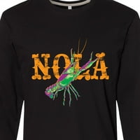 Inktastična Nola Mardi Gras Crayfish u majici narandžaste dugih rukava