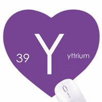 Kesteri elementi Period Tabela Tranzicija Metali YTTtrium y Heart MousePad gumeni mat igra