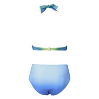 Yubnlvae kupaće kupaće odjeće Plus plivanje kupaći kostimi podstavljeni ispis žene kupaće kostimi Tankenis set