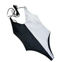 Kupaći kostimi za ženske plus veličine Žene Ljeto Modni solidni patchwork zavojnim spremnikom TOP TOP