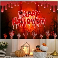 Anvazise Halloween Banner Fine izrada ulova za ulov očiju Realni prozorski zidni baner za zabavu stil B jedna veličina