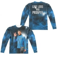 Star Trek - žive duga - redovna fit majica s dugim rukavima - srednja