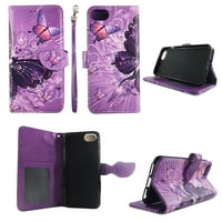 Multi leptir novčanik folio futrola za iphone 8s modni flip PU kožne poklopce gotovine i štand