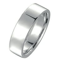 Običan ravni sud od BEminini mladoženja poljski vjenčani titanijumski prsten širine širine za Valentinovo