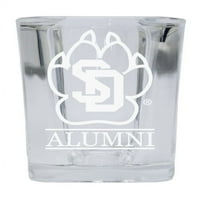 Južna Dakota Cootes College Square Shot Glass Laser Etched Logo Dizajn