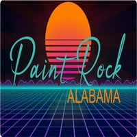 Paint Rock Alabama Frižider Magnet Retro Neon Dizajn
