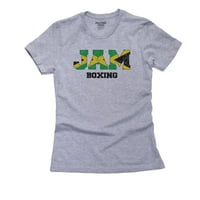 Boks Jamica - Olimpijske igre - Rio - zastava Ženska pamučna siva majica