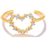Toyella geometrijsko-srce-srčano dijamantni prsten zlato2