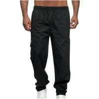 HFYIHGF muške hlače za više džepe na otvorenom Jogger Pant Work Pješačenje taktičkih labavih ravnih