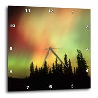 3Droza Aurora Borealis, sjeverna svetla, Aljaska - US KSC - Kevin Schafer - Zidni sat, prema