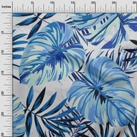 Onuone pamuk fled indigo plavi tkanini tropski list s teksturističkim zanatskim projektima Dekor tkanina