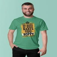 Učinite više onoga što vas čini na hoppy majicama muškarci -Image by shutterstock, muški medij