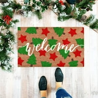Božićni božićni vračci pokrivač dobrodošli kućni uređivanja vrata Santa Xmas dekor vrata Božićni ukrasi jato g
