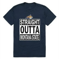 Republička odjeća 511-192-BGT- Montana Državni univerzitet Raight Outta College TEE za muškarce - mornarsko,