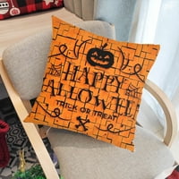 Halloween Dekorativni jastuk Case-horor pucnjava za lampin Cat Cat futrola za spavaću sobu estetika,