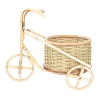 Bambusova rukotvorina rattan tricikl korpa na tricikl olovka za košarku za radnu površinu Dekor