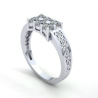Prirodno 0,75carat okrugli rez dijamant muški klaster klasični godišnjički angažman prsten čvrsto 14k