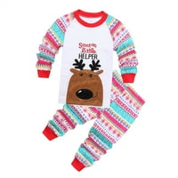 Koaiezne Boys pidžama za dječje dječake Božić Božić Santa Claus Xmas Pijamas Set pamuk PJS Toddler Spavaće