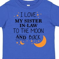 Inktastic Volim svoju sestru u Mesecu i Back poklon dečko majica malih majica ili devojke