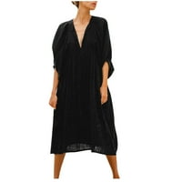 Haljina za žene Proljeće i ljetni fenjer labavi ugradnju kratka suknja Crna 4
