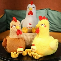 Tongl Rooster Plish igračka Companion Jastuk za spavanje Slatka životinja Lutka Plishies Dekoracija