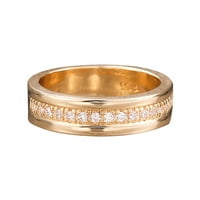 Bacc dodaci za žene srebrna, zlatni prsten bijeli rivena vjenčani nakit za prstenje veličine 6-prsteni