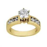 Harry Chad Enterprises HC 1. CT Solitaire Diamond Vjenčani prsten - 14K žuto zlato - veličina 6.5