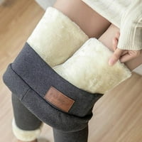 Ženske nogavice Ženske čvrste tople zimske uže guste baršunaste vunene kašmire hlače pantalone